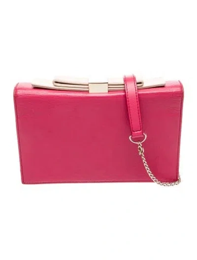 Pre-owned See By Chloé Leather Shoulder Bag In Pink
