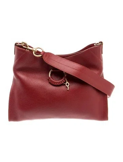 Pre-owned See By Chloé Leather Shoulder Bag In Red