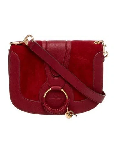 Pre-owned See By Chloé Leather Shoulder Bag In Red
