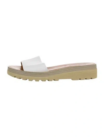 Pre-owned See By Chloé Leather Slides In White