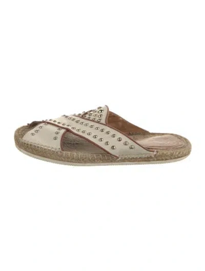 Pre-owned See By Chloé Leather Studded Accents Sandals In Brown