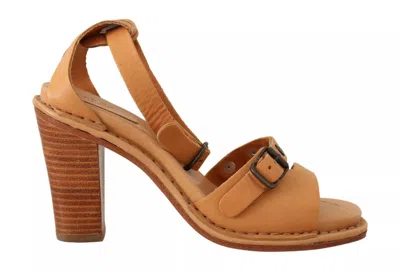 Pre-owned See By Chloé Leather Studded Ankle Strap Sandals Women's Shoes ()