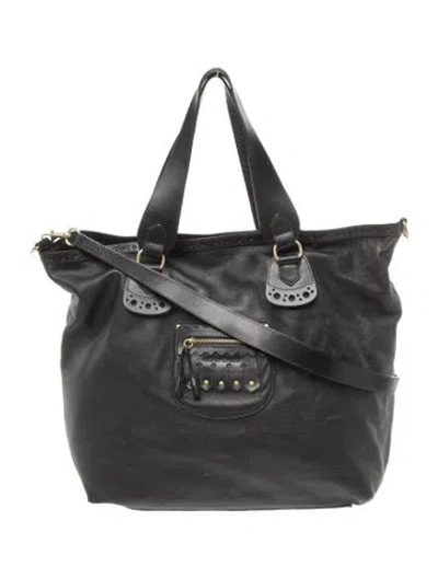 Pre-owned See By Chloé Leather Top Handle Bag In Black