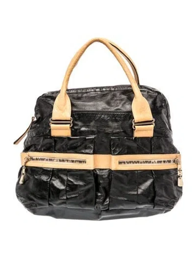 Pre-owned See By Chloé Leather Top Handle Bag In Black