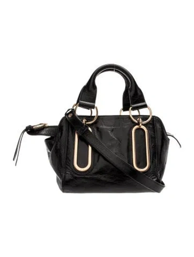 Pre-owned See By Chloé Leather Top Handle Bag In Black