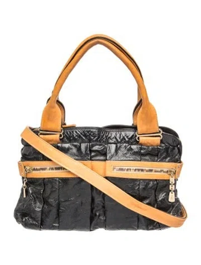 Pre-owned See By Chloé Leather Top Handle Bag In Black