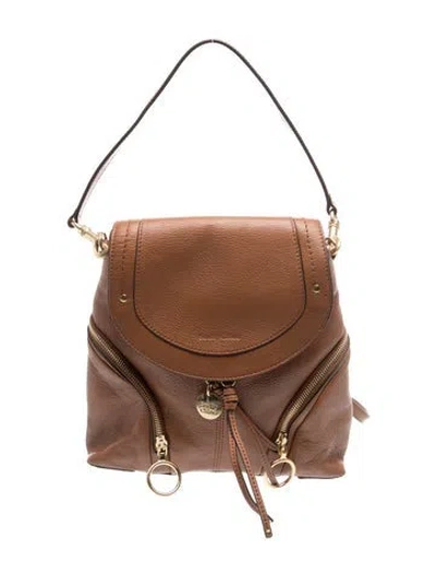 Pre-owned See By Chloé Leather Top Handle Bag In Brown