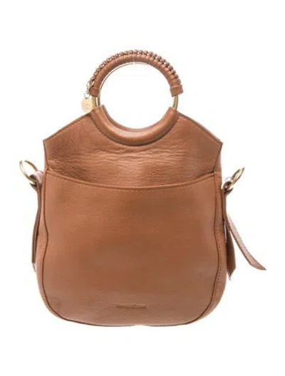 Pre-owned See By Chloé Leather Top Handle Bag In Brown
