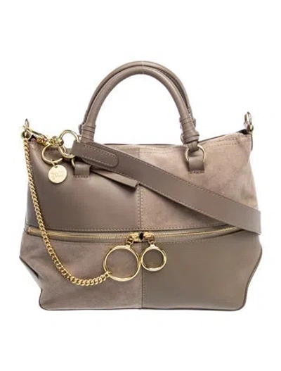 Pre-owned See By Chloé Leather Top Handle Bag In Brown
