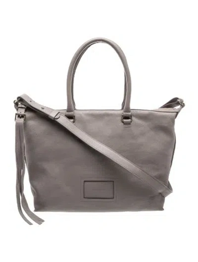 Pre-owned See By Chloé Leather Top Handle Bag In Gray
