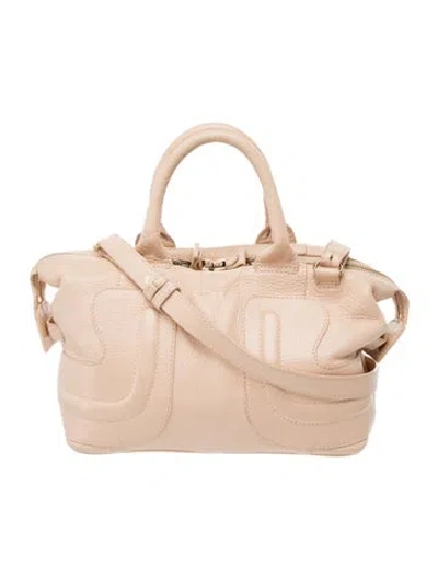 Pre-owned See By Chloé Leather Top Handle Bag In Grey