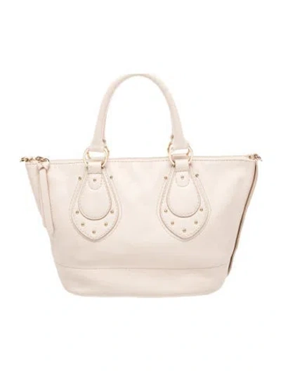 Pre-owned See By Chloé Leather Top Handle Bag In Neutral