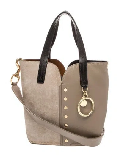Pre-owned See By Chloé Leather Top Handle Bag In Neutral