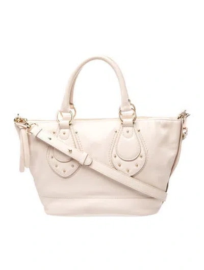 Pre-owned See By Chloé Leather Top Handle Bag In Neutral