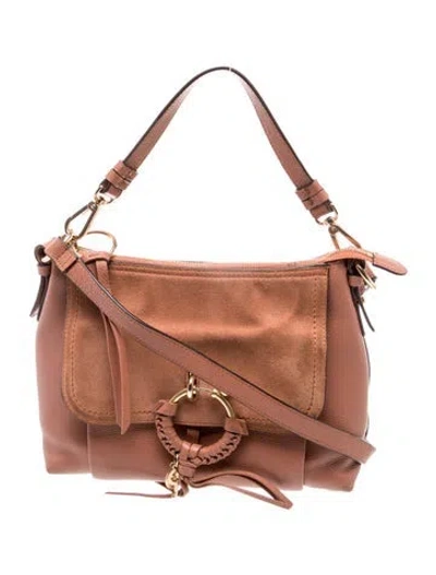 Pre-owned See By Chloé Leather Top Handle Bag In Neutral