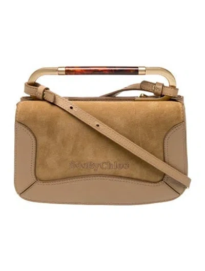 Pre-owned See By Chloé Leather Top Handle Bag In Neutrals