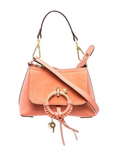 Pre-owned See By Chloé Leather Top Handle Bag In Orange