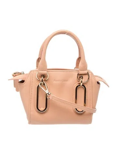Pre-owned See By Chloé Leather Top Handle Bag In Pink