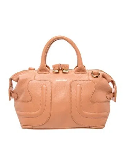 Pre-owned See By Chloé Leather Top Handle Bag In Pink