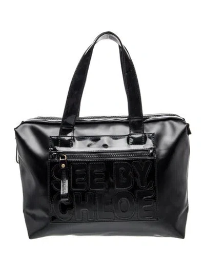 Pre-owned See By Chloé Leather Tote In Black