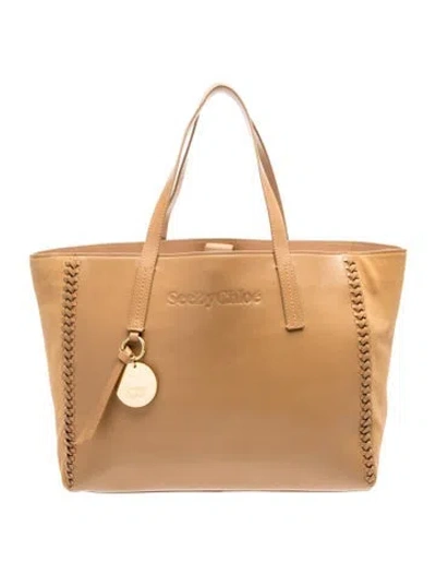 Pre-owned See By Chloé Leather Tote In Brown