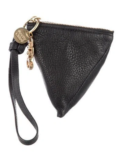 Pre-owned See By Chloé Leather Wallet In Black