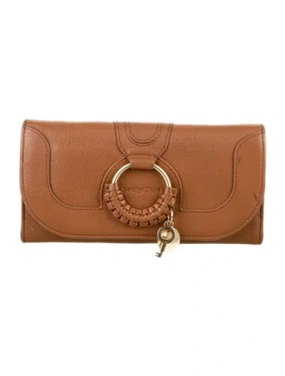 Pre-owned See By Chloé Leather Wallet In Brown