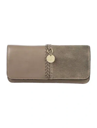 Pre-owned See By Chloé Leather Wallet In Neutral