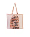 See By Chloé Letter Printed Shoulder Bag In Nude