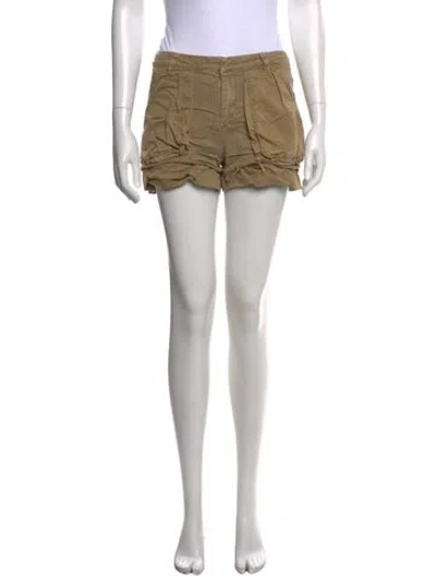 Pre-owned See By Chloé Linen Mini Shorts In Neutral