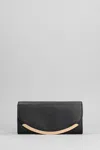 SEE BY CHLOÉ LIZZIE WALLET IN BLACK LEATHER