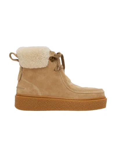 See By Chloé Logo And Ankle Boots In Brown