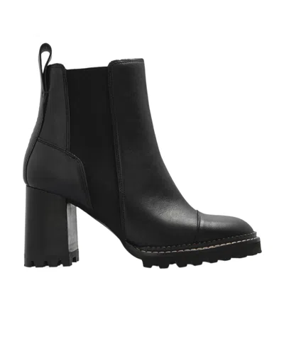 See By Chloé Logo Boots In Black