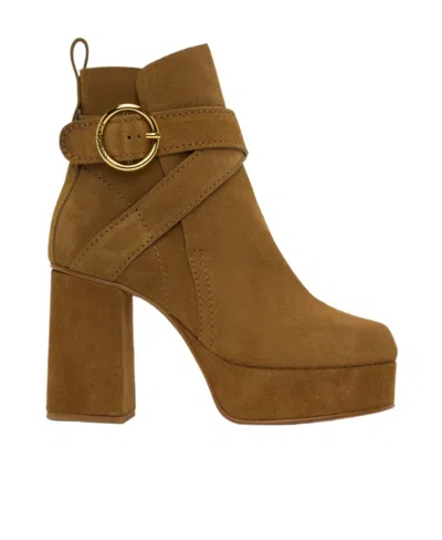 See By Chloé Tan Lyna Boots In 221 Tan