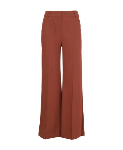 See By Chloé Logo Casual Pants In Brown