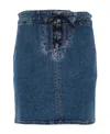 See By Chloé . Logo Drawstring Skirt In Blue