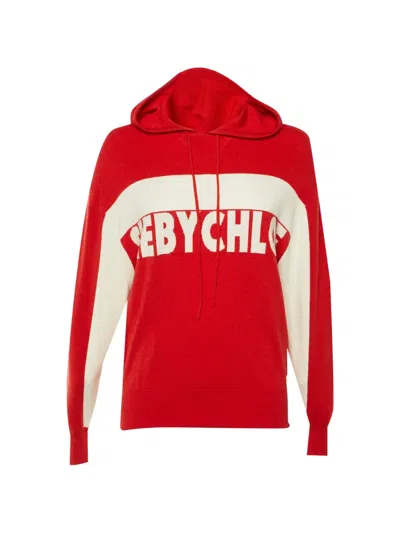 Pre-owned See By Chloé Logo Intarsia Sweater In Red