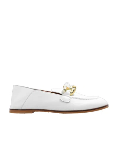 See By Chloé Logo Love Shoes In White
