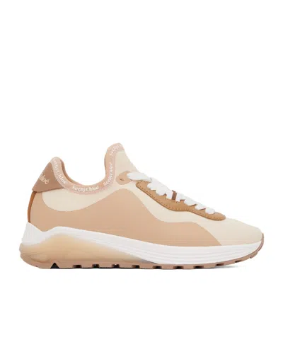See By Chloé Logo-printed Low-cut Casual Shoes In Nude