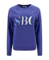 See By Chloé Logo Round-necked Sweater In Blue