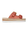 See By Chloé Logo Sandals In Multicolor