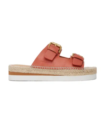 See By Chloé Logo Sandals In Multicolor