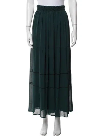 Pre-owned See By Chloé Long Skirt In Green