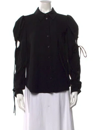 Pre-owned See By Chloé Long Sleeve Blouse In Black
