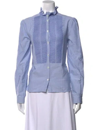 Pre-owned See By Chloé Long Sleeve Blouse In Blue