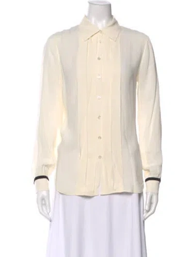 Pre-owned See By Chloé Long Sleeve Blouse In Neutral