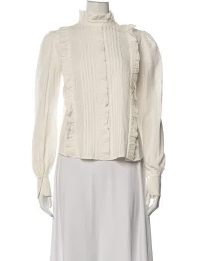 Pre-owned See By Chloé Long Sleeve Blouse In Neutral