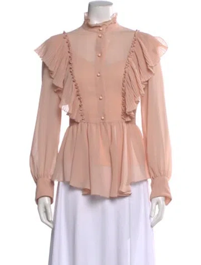 Pre-owned See By Chloé Long Sleeve Blouse In Pink