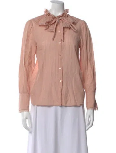 Pre-owned See By Chloé Long Sleeve Blouse In Pink