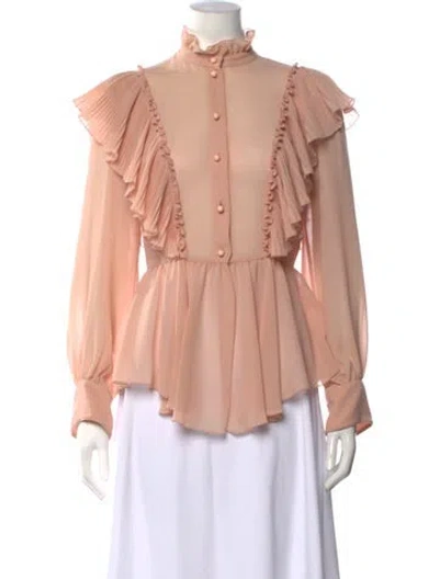 Pre-owned See By Chloé Long Sleeve Blouse In Pink